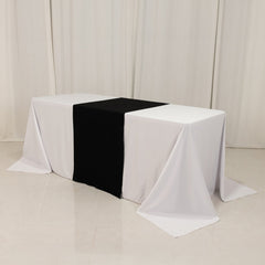 Wide Premium Polyester 24"x72" Table Runner Black - Sublimation Printable Banner